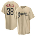 Fenge A.Diamondbacks #38 Paul Sewald Player Gold City Connect Cool Stitched Jersey