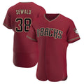 Fenge A.Diamondbacks #38 Paul Sewald Player Red Crimson Alternate Stitched Jersey