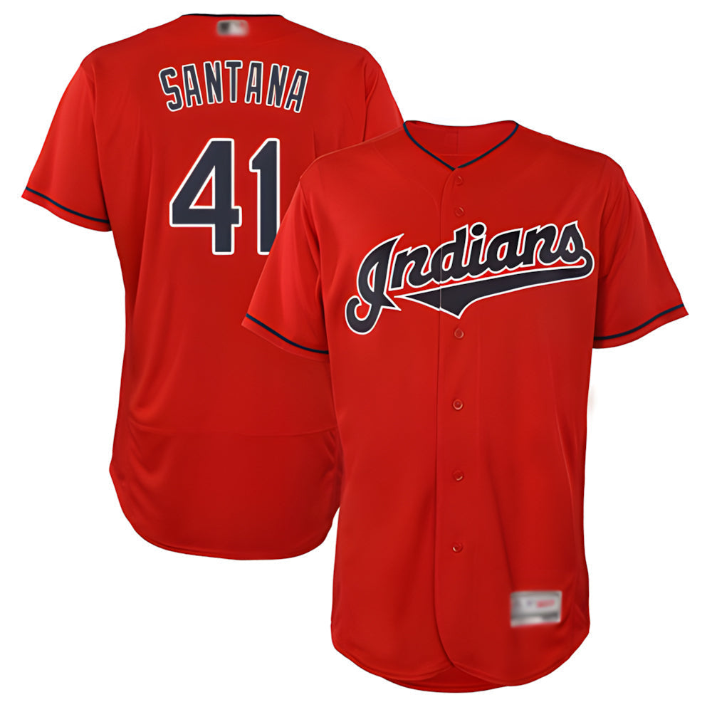 Fenge A.Diamondbacks #41 Carlos Santana Player Red game time Stitched Jersey