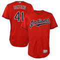 Fenge A.Diamondbacks #41 Carlos Santana Player Red game time Stitched Jersey
