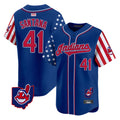 Fenge A.Diamondbacks #41 Carlos Santana Player Royal Independence Day Vapor Premier Limited Stitched Jersey