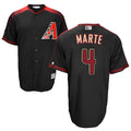 Fenge A.Diamondbacks #4 Ketel Marte Player Black Big & Tall Replica Limited Stitched Jerseys