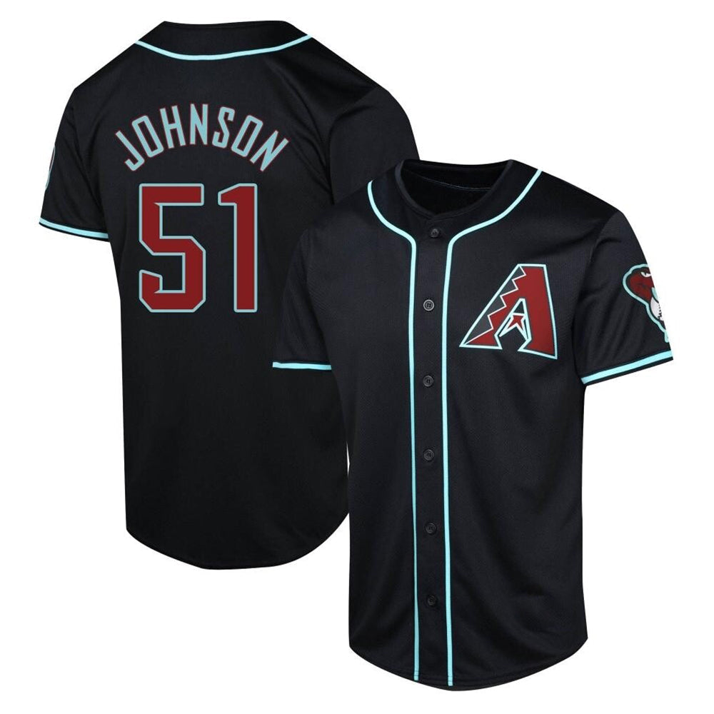 Fenge A.Diamondbacks #51 Randy Johnson Player Black Limited Alternate Stitched Jerseys
