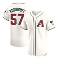 Fenge A.Diamondbacks #57 Eduardo Rodriguez Player Cream Elite Home Stitched Jersey