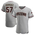 Fenge A.Diamondbacks #57 Eduardo Rodriguez Player Gray Road Stitched Jersey