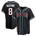 Fenge A.Diamondbacks #8 James McCann Player Black Replica Fashion Out Stitched Jersey