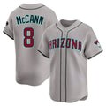 Fenge A.Diamondbacks #8 James McCann Player Gray Limited Alternate Stitched Jersey