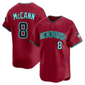 Fenge A.Diamondbacks #8 James McCann Player Red Limited Alternate Stitched Jersey