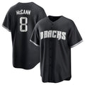 Fenge A.Diamondbacks #8 James McCann Player White Replica Black 2026 World Series Stitched Jersey