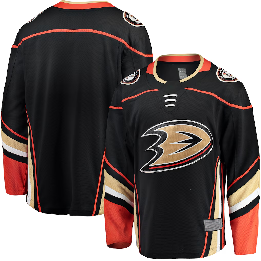 Fenge A.Ducks Black Breakaway Home Jerseys