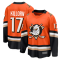 Fenge A.Ducks #17 Alex Killorn Orange Home Breakaway Jerseys