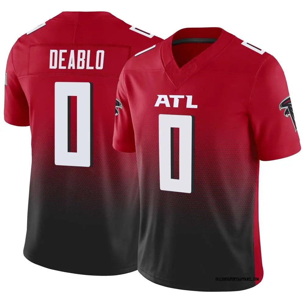 Fenge A.Falcons #0 Divine Deablo Player Red Vapor F.U.S.E. Limited Home Game Stitched Jerseys