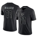 Fenge A.Falcons #11 Jalon Walker Player Black RFLCTV Limited Stitched Jerseys