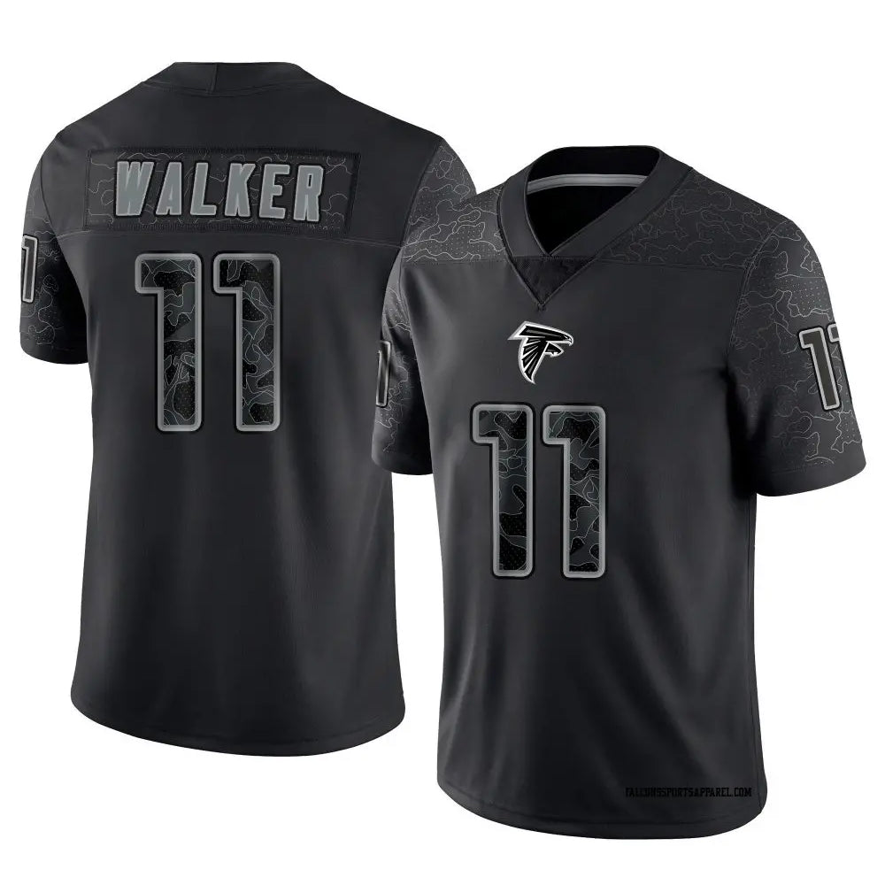Fenge A.Falcons #11 Jalon Walker Player Black RFLCTV Limited Stitched Jerseys