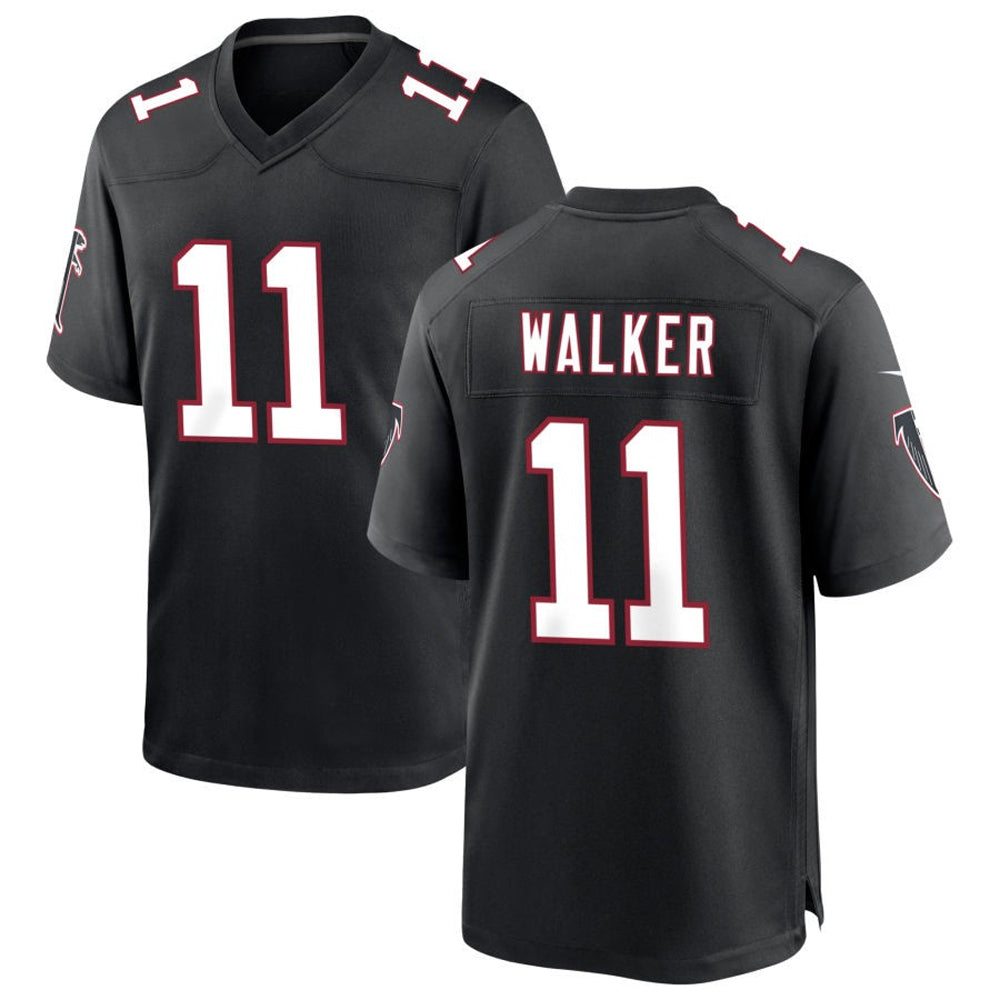 Fenge A.Falcons #11 Jalon Walker Player Black Throwback Game Stitched Jerseys