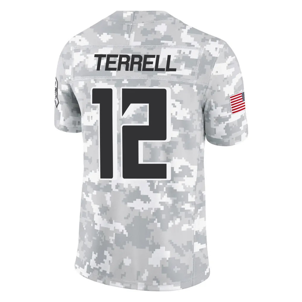 Fenge A.Falcons #12 Avieon Terrell Player Arctic Camo Salute to Service Limited Stitched Jerseys