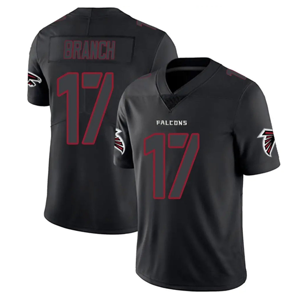 Fenge A.Falcons #17 Zachariah Branch Player Black Impact Limited Game Stitched Jerseys