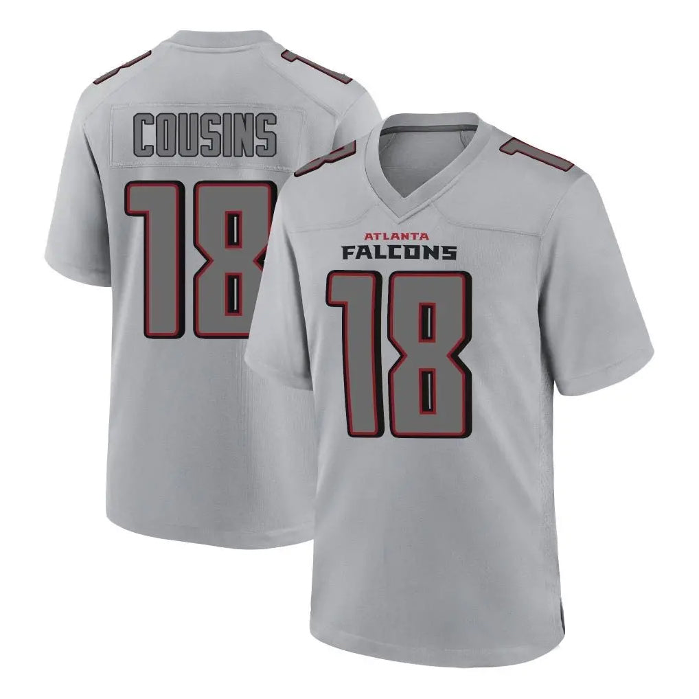 Fenge A.Falcons #18 Kirk Cousins Branch Player Gray Fashion Home Game Stitched Jerseys