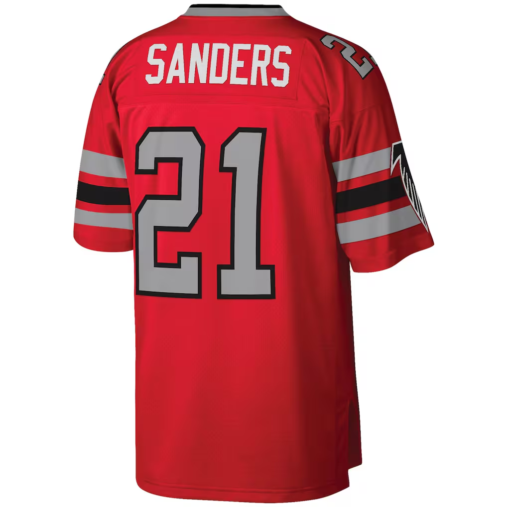 Fenge A.Falcons #21 Deion Sanders Mitchell & Ness Red Legacy Replica Jersey