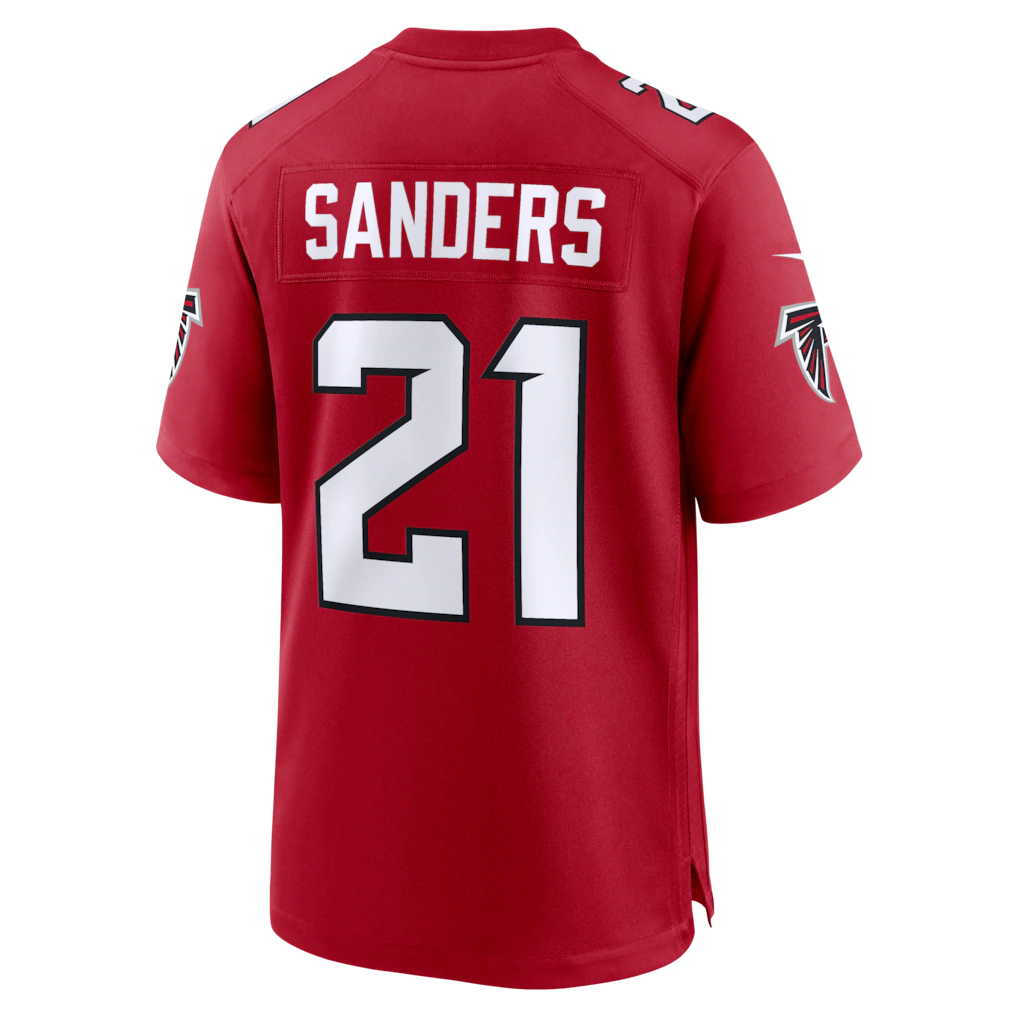 Fenge A.Falcons #21 Deion Sanders Red Retired Player Game Stitched Jerseys