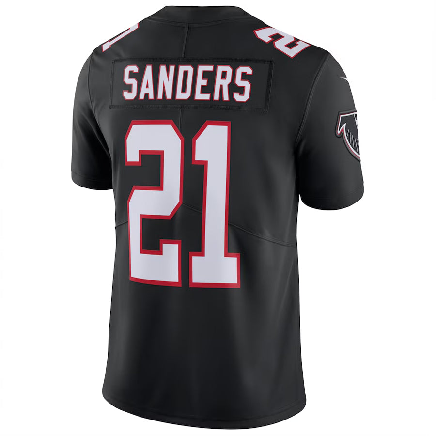 Fenge A.Falcons #21 Deion Sanders Player Black Limited Game Stitched Jerseys