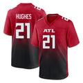 Fenge A.Falcons #21 Mike Hughes Player Red Home Game  Stitched Jerseys
