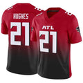 Fenge A.Falcons #21 Mike Hughes Player Red Vapor F.U.S.E. Limited Stitched Jerseys