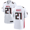 Fenge A.Falcons #21 Mike Hughes Player White Home Game Stitched Jerseys