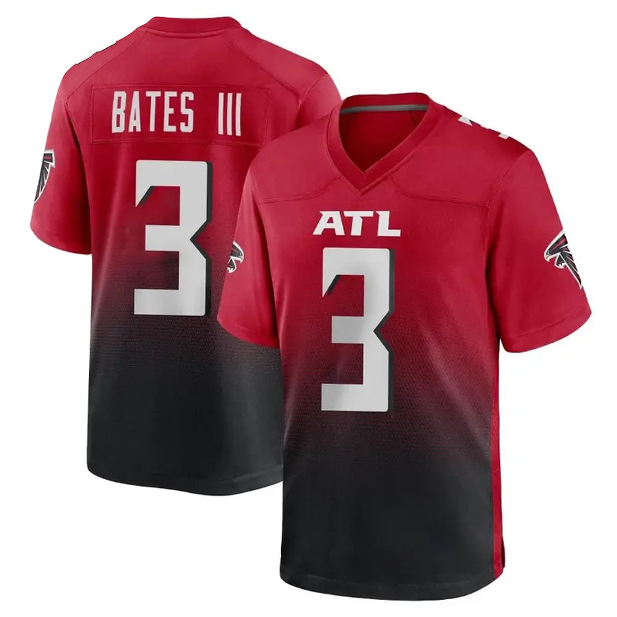 Fenge A.Falcons #3 Jessie Bates III Player Red Home Game Stitched Jerseys