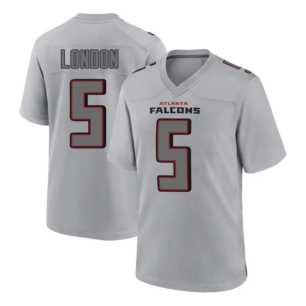 Fenge A.Falcons #5 Drake London Player Gray Fashion Home Game Stitched Jerseys