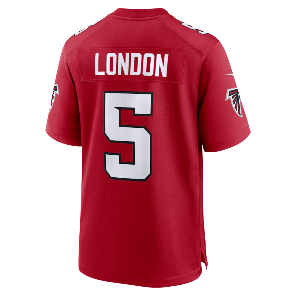 Fenge A.Falcons #5 Drake London Red Game Stitched Jerseys