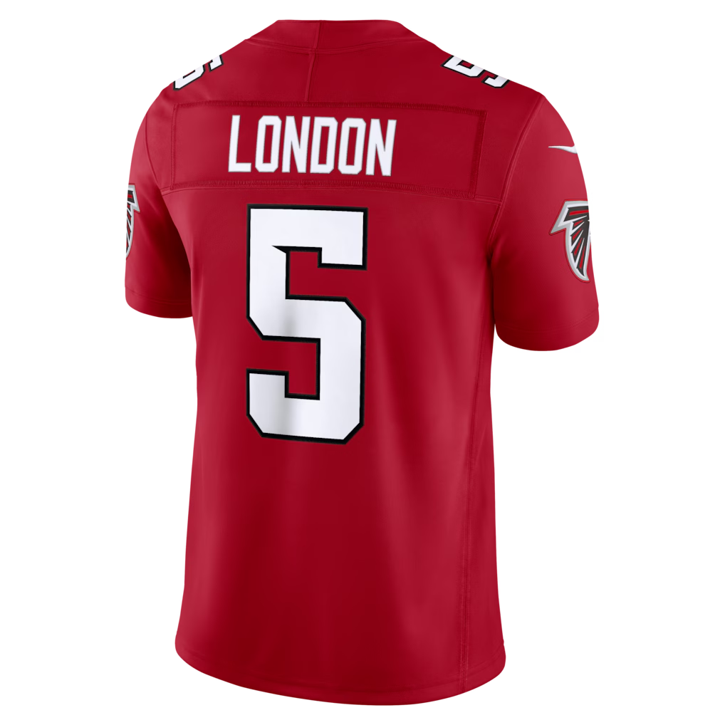 Fenge A.Falcons #5 Drake London Red Team Vapor F.U.S.E. Limited Stitched Jerseys