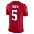 Fenge A.Falcons #5 Drake London Red Team Vapor F.U.S.E. Limited Stitched Jerseys