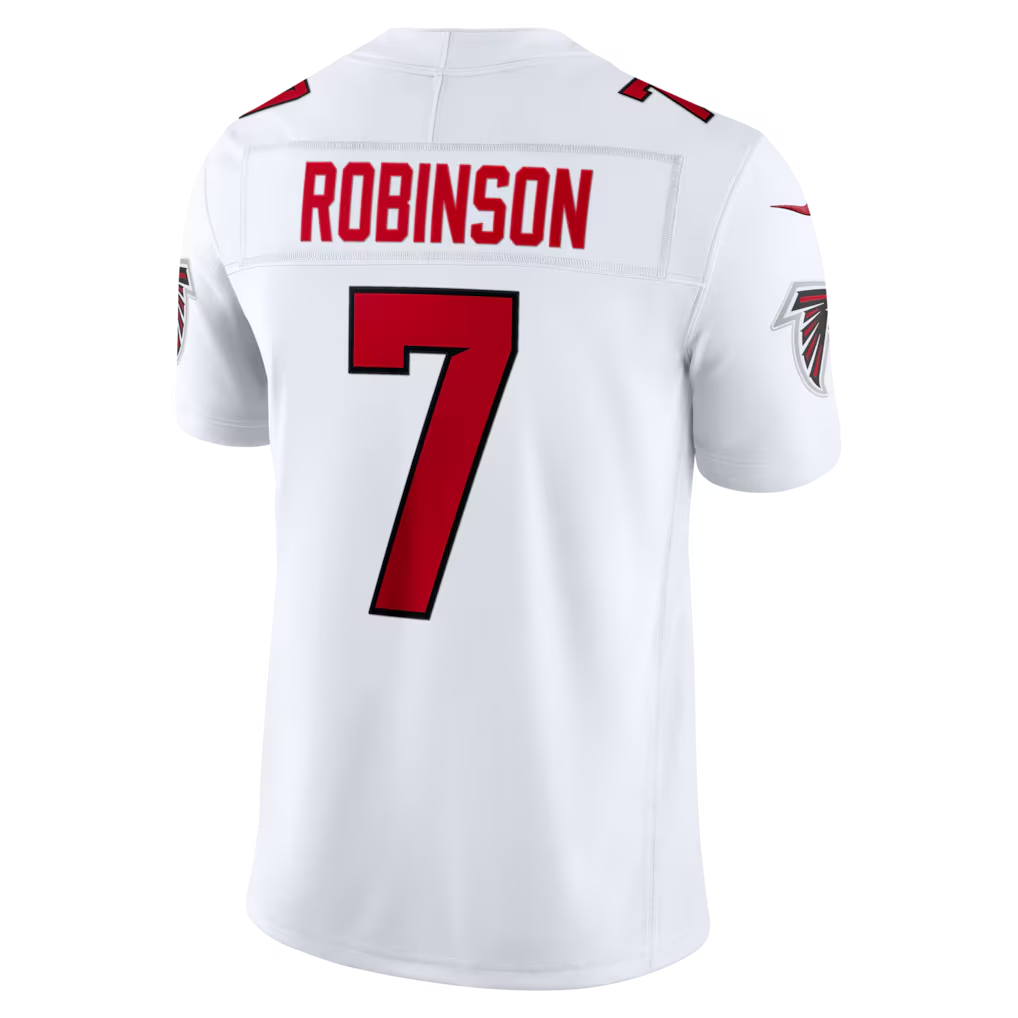 Fenge A.Falcons #7 Bijan Robinson White Vapor F.U.S.E. Stitched Limited Jerseys