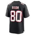 Fenge A.Falcons #80 Andre Rison Player Black Throwback Limited Home Game Stitched Jerseys