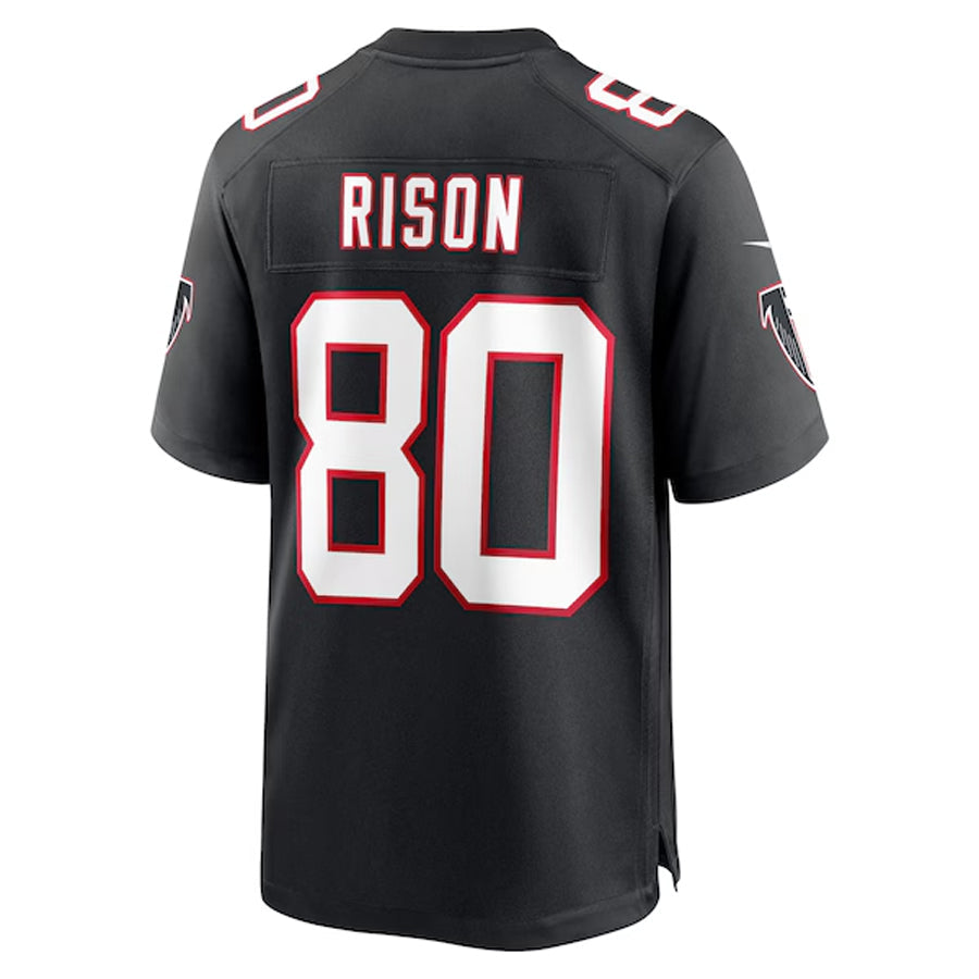 Fenge A.Falcons #80 Andre Rison Player Black Throwback Limited Home Game Stitched Jerseys