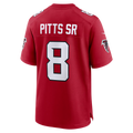 Fenge A.Falcons #8 Kyle Pitts Sr. Red Game Stadium Jerseys