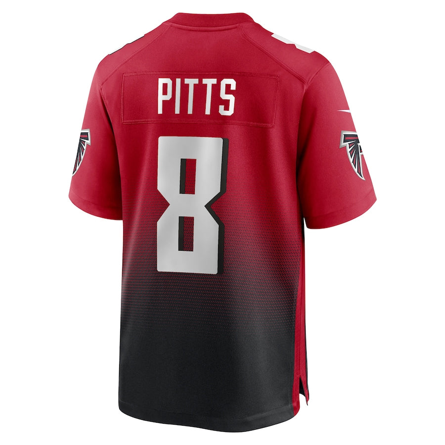 Fenge A.Falcons #8 Kyle Pitts Sr. Player Red Home Game Stitched Jerseys