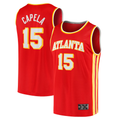 Fenge A.Hawks #15 Clint Capela Red 2021-22 Fast Break Replica Jerseys - Icon Edition