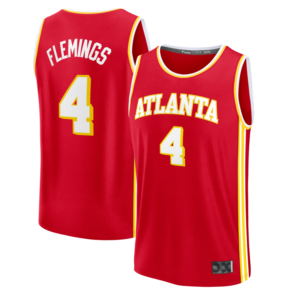 Fenge A.Hawks #4 Kingston Flemings Red 2026 Draft First Round Pick Fast Break Jerseys - Icon Edition