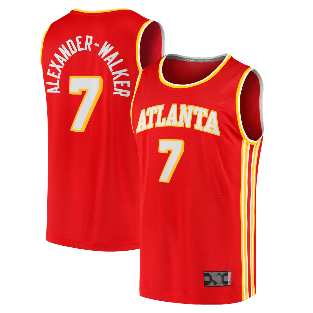 Fenge A.Hawks #7 Nickeil Alexander-Walker Red Fast Break Replica Jerseys - Icon Edition
