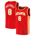 Fenge A.Hawks #8 Kristaps Porzi??is Red Fast Break Replica Jerseys - Icon Edition