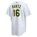 Fenge Athletics #16 Nick Kurtz Player White Home Game Stitched Jerseys