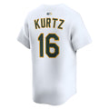 Fenge Athletics #16 Nick Kurtz Player White Home Limited Stitched Jerseys