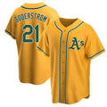 Fenge Athletics #21 Tyler Soderstrom Player Gold Replica Alternate Stitched Jersey