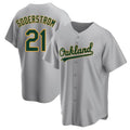 Fenge Athletics #21 Tyler Soderstrom Player Gray Replica Road Stitched Jersey