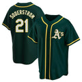 Fenge Athletics #21 Tyler Soderstrom Player Green Replica Alternate Stitched Jersey