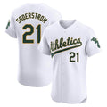 Fenge Athletics #21 Tyler Soderstrom Player White Elite Home Stitched Jersey
