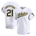 Fenge Athletics #21 Tyler Soderstrom Player White Limited Home Stitched Jersey