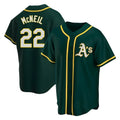Fenge Athletics #22 Jeff McNeil player Green Replica Alternate Stitched Jersey